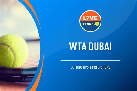 WTA Tour Betting Tips & Predictions .